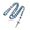 Hanger kettingen katholieke rozenkrans lange keten unisex mode sieraden religieus geschenk