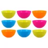 Servis uppsättningar 10st Party Serving Platters Soup Salad Bowls Plastic Set Dessert för Ramen -brickor