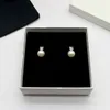 S925 Sterling Silber Perlen Perlen kleine Ohrringe Designer Damen elegante einfache Ohrringe nie verblassen