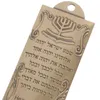 Rideau Mens Gift Religieux Holy Scroll Mezuzah Parure Judaica Décorations 13x3.3cm Maison Métal Symboles Juifs Catholique Prière Homme