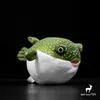 Bambole Bella pesce palla verde bambola giocattoli vita reale peluche Animali marini Morbido peluche bambini presentano buona qualità L230522 L230522