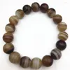 Strand High Grade 10mm Natural Onyx adersteen Agat Carneliaanse ronde kralen kralen Bracelet Quality Diy sieraden 7,5 inch B2914