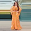 Ubranie etniczne Listing Jilbab Kaftan niewielki strech dorosły poliesterowy satyna satyna 100 Abaya plus size sukienka