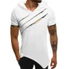 QNPQYX New Summer Men's Hooded T-shirt Casual Slim Short Sleeve Hoodies Men Plus Size 3XL Solid Streetwear Tee Shirt Homme