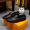 2023 Leder Herren Freizeitschuhe 20Modell Luxusmarke Italienische Herren Mokassin atmungsaktive rutschfeste schwarze Fahrschuhe Freizeitschuhe Größe 38-45