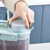 Opslag Flessen Rijst Container Clear Graan Vat 3.3lbs/5.5lbs Luchtdichte Stofdichte Bean Tank Met Maatbeker En