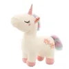 Wholesale new products cute dream rainbow small white horse plush toys children's games playmate holiday gift room decoration