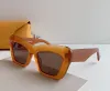 2023 Designer de moda 40036 Óculos de sol para mulheres vintage exclusivas estéreo acetato de gato em forma de olho de óculos