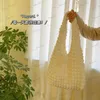 Kvällspåsar koreansk stil söt bubbla blomma handväska avslappnad pläd axel väska söt flickor lunch väska med dragkedja kvinnor shoppare purses kvinnliga T230526