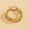 Bracelets à maillons chaîne bijoux modernes Bracelet acrylique géométrique conception simple vente femmes pour fille accessoires fins