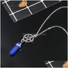 Pendant Necklaces Star Shaped Charms Friends Crystal Opals Natural Stone Colorf S Choker Jewelry Gift Drop Delivery Pendants Dhcxn