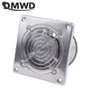 Nouveau DMWD 4 pouces en acier inoxydable ventilateur de ventilation salle de bain ventilateur d'extraction cuisine hotte extracteur d'air ventilateur de toilette supprimer les odeurs