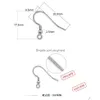 Autres haute qualité 925 Sterling Sier crochet d'oreille fermoir Dangle boucle d'oreille résultats pour la fabrication de bijoux en gros fournitures livraison directe Earri Dh4Bn