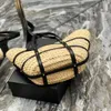 High quality weave shopping large Beach bag Designer handbag pochette mens straw tote Basket bag Womens Crossbody Shoulder bucket Luxury clutch summer Raffias bags