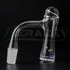 Beracky Full Weld Auto-Spinner Smoking Quartz Banger Bordo smussato Clessidra Tourbillon senza cuciture Chiodi con tappo a bolle di vetro Carb per vetro Acqua Bong Dab Rigs Tubi