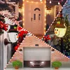 Decorazioni natalizie 2023 Pupazzo di neve Portico Copertura luminosa Lampada da parete Paralume Decorazioni per esterni Festa