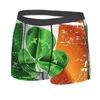 Mutande Irish Shamrock Ireland Flag Boxer Shorts per Homme Stampa 3D Maschile Giorno di San Patrizio Biancheria intima Mutandine Slip Soft