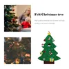 Juldekorationer filt träddekoration hänge barns handgjorda diy stereo ornament1