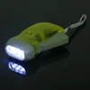 LED Hand Pressing Dynamo Crank Power Wind Up Flashlight Torch Light Hand Press Crank Camping Lamp Light For Outdoor Home