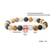 Beaded New Cz Skl Bracelet Bracelet Lava Stone Bead Bracelets для мужчин или женщин Оптовые ювелирные украшения для йоги Dhbpz