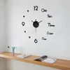 Wandklokken klokstickers 3d modern horloge keukenkwarts naald acryl huizendecoratie woonkamer stille antieke geschenken 2023