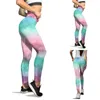 Aktive Hose Low Waste Yoga Big Leg Running Print Pilates Leggings Bunte Frauen Nahtloses Training