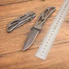 Specialerbjudande G4660 Survival Fodling Knife 8CR13MOV Half Serration Drop Point Blade Aviation Aluminium Handle Outdoor Camping Handing EDC Pocket Knives