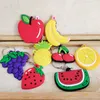 Keychains 1 Creative PVC Soft Simulated Fruit Bag Pendant Small Gift Spotted Keychain Accessories G230525
