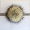 Boinas de 15cm de poliéster artificial pom pom artesanal diy bolas falsas para chapéus de malha grisões fofos acessórios de tampa de bola de cabelo fofos