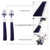 Charm New Fashion Boho Ethnic Crystal Beads Long Tassel Drop Earrings Style Dangle Earring For Women Wholesale Jewelrynew Delivery Je Dhqve