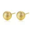 Stud Fashion Frosted Ball Earring Copper Studs örhängen Sier Gold för kvinnor med diameter 5mm till 10 mm Drop Leverans smycken DHSGF