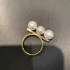 Cluster ringen 8-8,5 mm natuurlijke zeewater Akoya Pearl Ring 18k goud fijne vrouwen sieraden echt