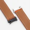 Lychee Desen Deri Kayış Samsung Watch Band 5 Pro 45mm 44mm 44mm Manyetik Toka Bileziği Galaxy Watch4 Classic 46mm