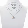 Pendentif Colliers En Acier Inoxydable Cauris Signe Du Zodiaque Collier Avec Des Charmes De Coquille De Mer Naturelle Perle Longue Chaîne Douze Constellations