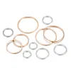 20-50pcs Diâmetro redondo 8-60mm Conectores de brejo de aro de 8 a 60 mm Rings fechados para jóias de pingentes de bricolage Acessórios para jóias