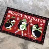Tappeti offerte speciali tappetino per il piano di Natale Babbo Natale per pupazzo di neve balcone Balcone anti -slip assorbente Atmosfera delle vacanze con tappeto tappeto tappetino
