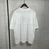 Designer modekläder tees tshirt rhude high street banner tryck lös korta ärmmar