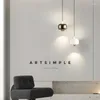 Hängslampor modern minimalistisk stil ledlampa för matsal kök bar sovrum sovrum tak ljuskrona dekorera hängande ljus