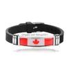 Autres Bracelets Drapeau National Sile Espagne Allemagne Angleterre Australie Brésil Bracelet Hommes Fitness Sportif Bijoux Taille Réglable Goutte D Dhsxw