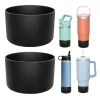 Parte inferior protectora de silicona de 7,5 cm para vasos de 40 oz Posavasos Manga de la botella Botella de agua antideslizante Cubierta de la bota Vaso Copa Frasco Soporte de silicona 14 colores NUEVO