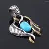 Pendentif Colliers Plumes de Dragon Acier Inoxydable Vintage Charms Joaillerie Pierre Verte - Collier Cadeau