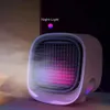 Новый воздушный вентилятор вентилятор мини -кондиционер на рабочем столе с ночным светом мини -USB -охлаждающим вентилятором Увлажнительного вентилятора Многофункциональный