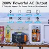 Flashfish 200W AC Outlets 151Wh Portable Power Station E200 220V 230V Pure Sine Wave Generator för Home Backup Outdoor Camping