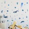 Papiers Peints Animaux Sous-Marins Lumineux Stickers Muraux Chambre d'Enfant