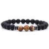 Bracelet élastique populaire de brins de perles de pierre naturelle de 8MM pour la vente en gros