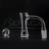Beracky Full Weld Auto-Spinner Smoking Quartz Banger Beveled Edge Hourglass Seamless Tourbillon Nails With Glass Bubble Carb Cap For Glass Water Bongs Dab Rigs Pipes
