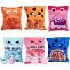 Bambole di peluche 8 pz / lotto Cute Cheesy Puffs Peluche Axolotl My Neighbor Totoroed Snack Toy Doll Peluche ripiene morbide Regalo creativo per bambini 230525