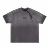 Ksubi Men's Short Sleeve Takewashed Washable Old Box Kort ärm Mäns och kvinnor Loose