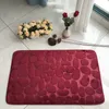 Carpets Bathroom Bath Mat Cobblestone Embossed Non Slip In Bathtub Floor Rug Shower Room Doormat Memory Foam 230525