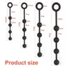 Sex Toy Massager Large Big Silicone Beads Anal Chain Plug Play Pull Ring Ball New 4 Sizes Masturbation Prostate for Woman Men Products